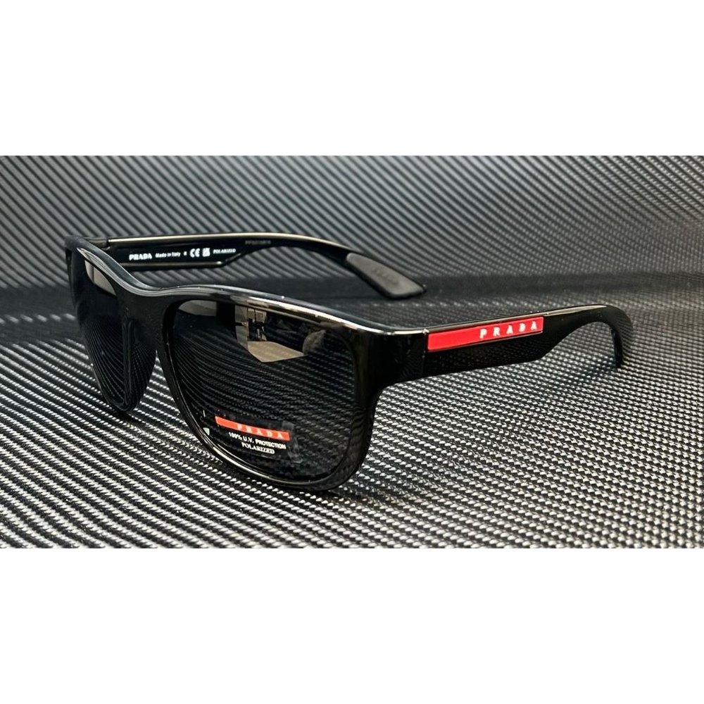 SALE! Prada Polarized Men's Black Sunglasses